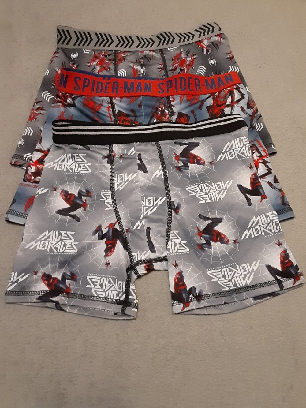 Spiderman Boys Size 8 Boxer Shorts 3 Pair